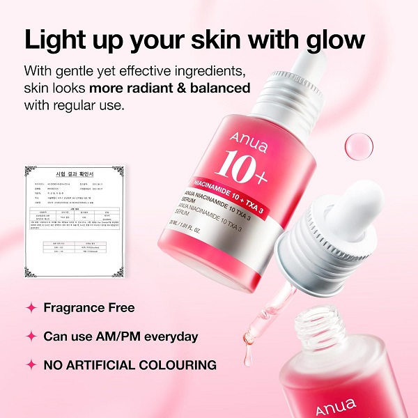 Anua Niacinamide 10% + TXA 4% Dark Spot Serum 30ml Bottle