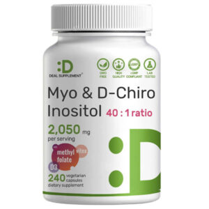 Deal Supplement Myo-Inositol & D-Chiro Inositol 2050 mg 240 Capsules Bottle
