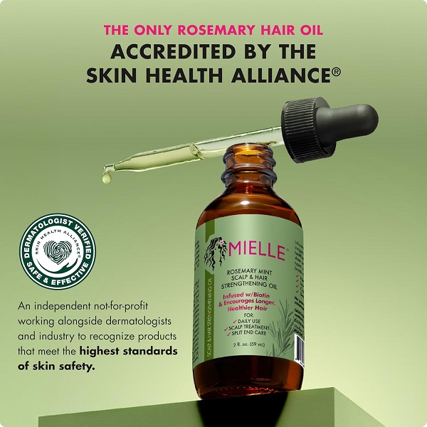 Mielle Rosemary Mint Scalp & Hair Strengthening Oil – 59ml - Image 3