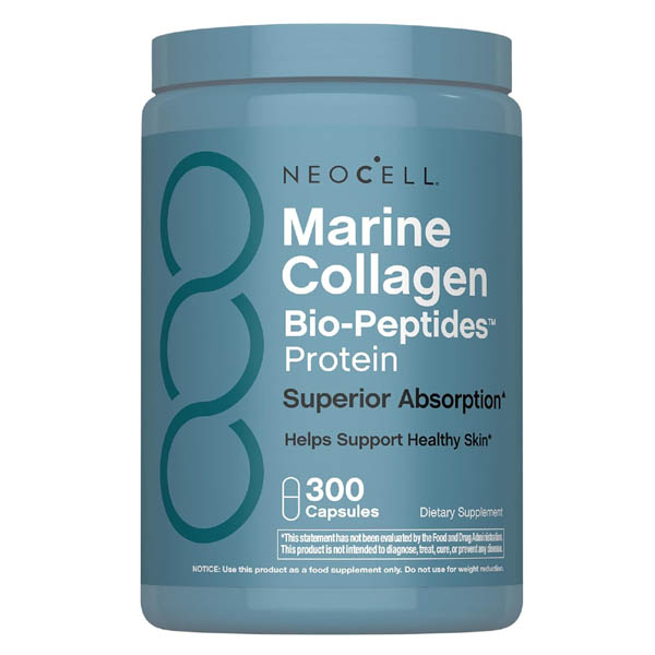 NeoCell Marine Collagen Bio-Peptides 300 Capsules Bottle
