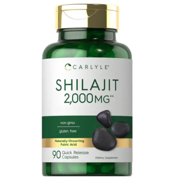 Carlyle Shilajit 2000mg 90 Quick Release Capsules