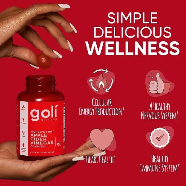 Goli Nutrition Apple Cider Vinegar Gummies – 60 Gummies - Image 3