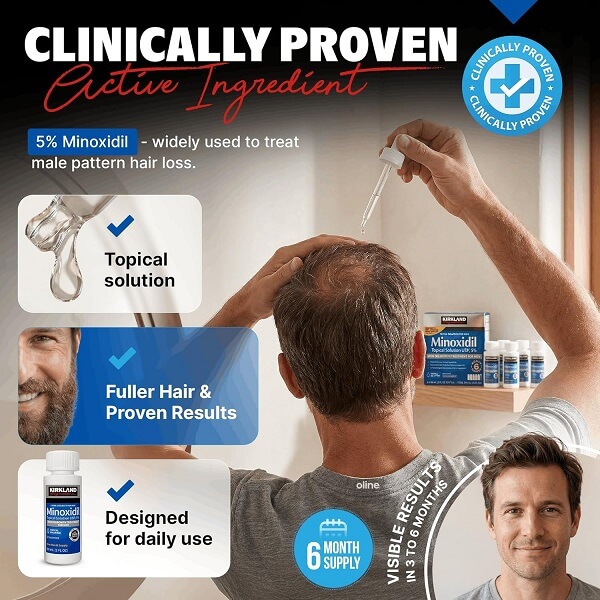 Kirkland Signature Minoxidil 5% Extra Strength Topical Solution