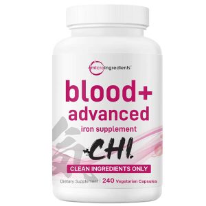 Micro Ingredients Blood Advanced Iron Supplement 240 Vegetarian Capsules