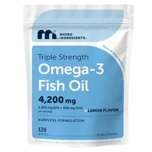 Micro Ingredients Triple Strength Omega-3 Fish Oil 4200 mg