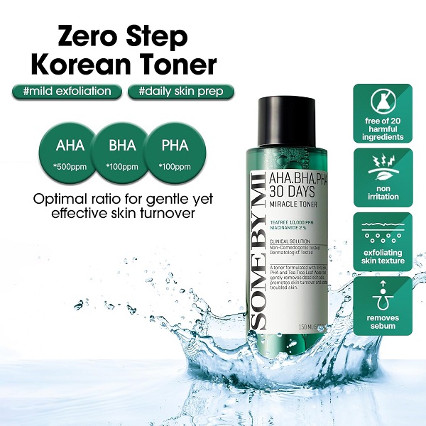 Some By Mi AHA BHA PHA 30 Days Miracle Toner 30ml