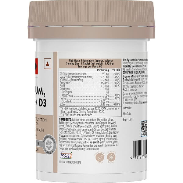 Swisse Ultiboost Magnesium Calcium + D3