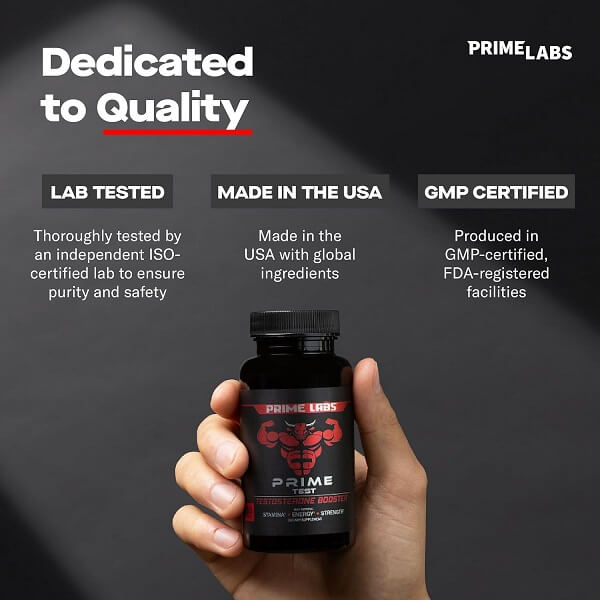 Prime Labs Prime Test Testosterone Booster – 60 Tablets - Image 4