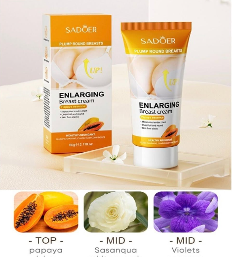 SADOER Papaya Enlarging Breast Cream – ঝুলে যাওয়া ব্রেস্ট টাইট করার ক্রিম - Image 2