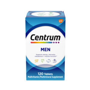 Shop Centrum Men Complete Multivitamin 120 Tablets at PureGlamer. Supports energy, immunity, metabolism, and muscle function. Fast delivery across Bangladesh.