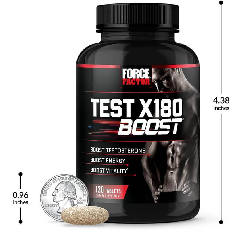 Force Factor Test X180 Boost – Advanced Testosterone & Energy Booster (120 Tablets) - Image 3