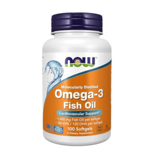 Shop NOW Foods Molecularly Distilled Omega-3 Fish Oil 1000 mg 100 Softgels at PureGlamer. Cardiovascular support with 180 EPA / 120 DHA per softgel. Fast delivery across Bangladesh.